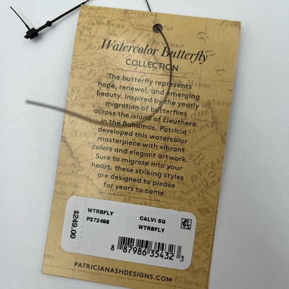 NWT Patricia Nash Calvi Satchel Watercolor Butterfly Purse Heritage Coll… - Picture 14 of 14